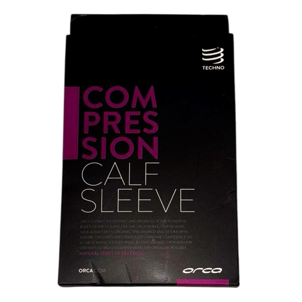 NEW ORCA Techno Compression Calf Sleeve Anti Fatigue Recovery Black Sz T3